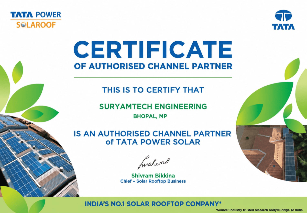 Tata Power Solar — Authorised Channel Partner